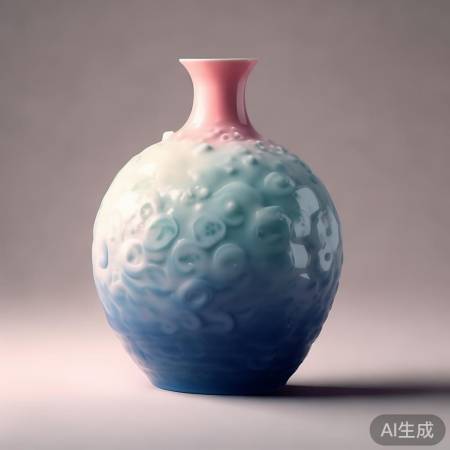 渐变填色，立体花瓶，纹理添层次