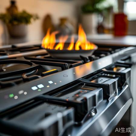 集成灶火力调适中，智能定时防糊