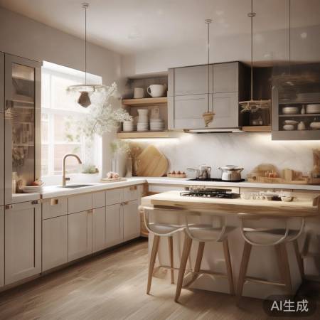 厨房消毒柜与灶台巧布局