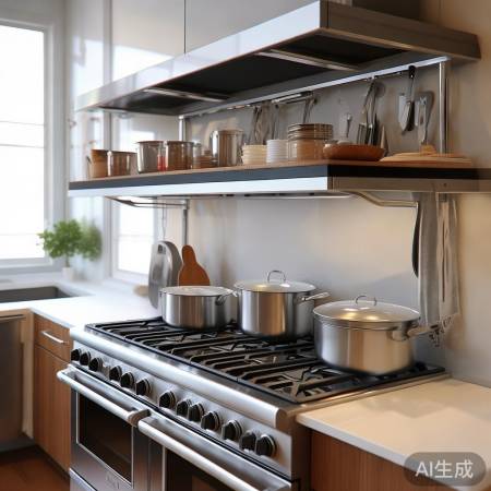 燃气灶置物架，空间利用高！