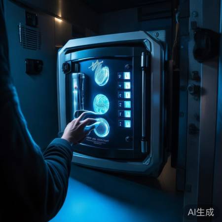 密码锁保险柜，安全守护。