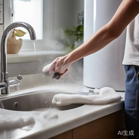 刷除热水器垢，毛巾擦净。