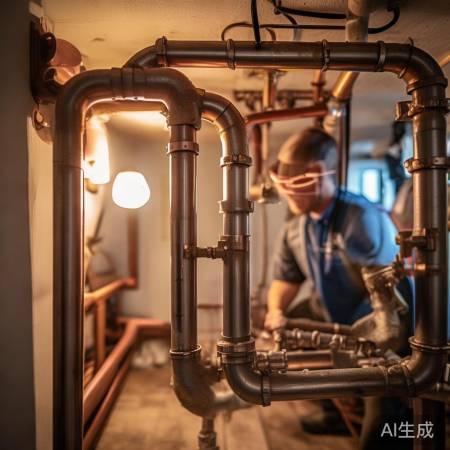 管道安装,热水12-15米,冷