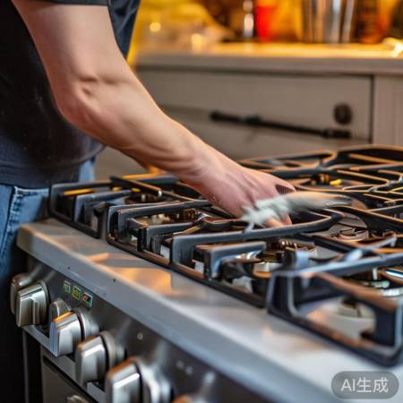 燃气灶清洁防噪音，定期清理是关