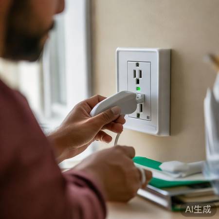 安装插座，测试电源，成功！