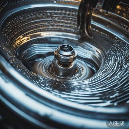 波轮洗衣机，旋转波轮洗衣物