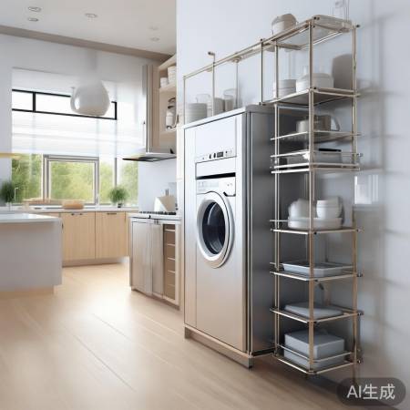 洗衣机变吊柜，家居颜值空间双提