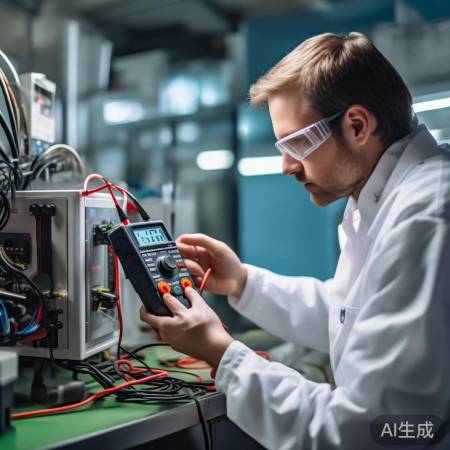 测试消毒柜电源线，确认电压输出