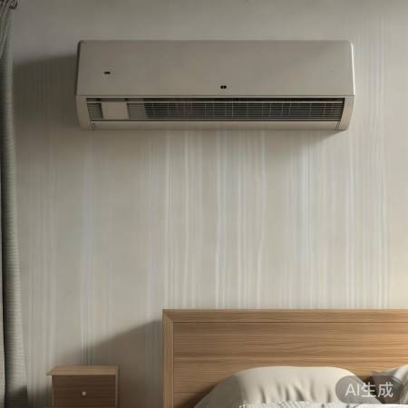 空调摆放避柜子，距床尾30cm