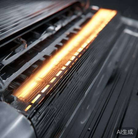 空调关，散热片冷。