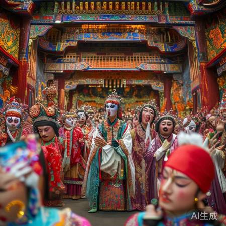 粤剧冰箱贴,岭南文化韵味浓。