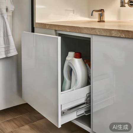 浴室柜一体化，实用又节省空间