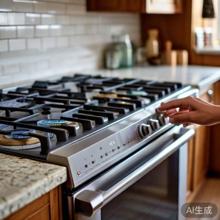 AEG燃气灶开关操作，安全厨房