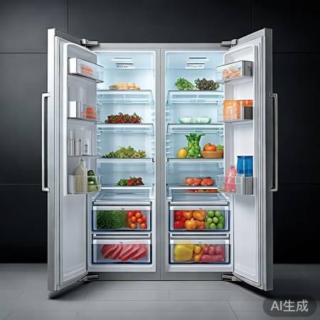 美的冰箱,空间大,分类储,温控