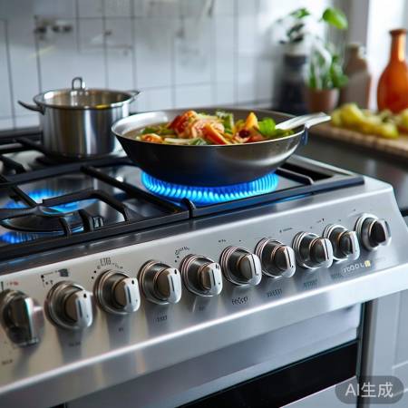 荣事达燃气灶，火力调节便捷，节