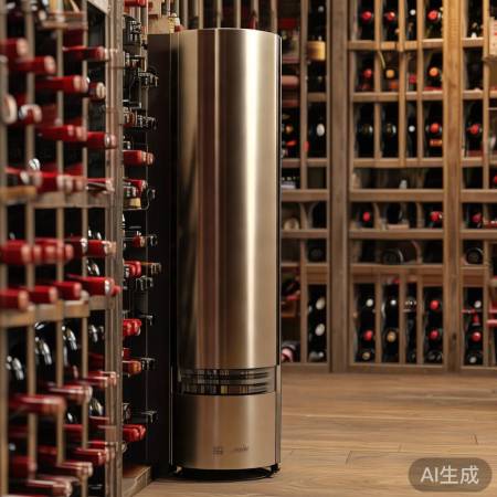 红酒柜压缩机竖放，保运行寿命。