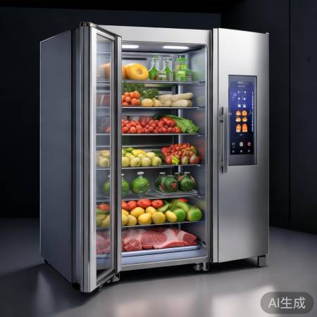 一体式冰箱柜，大容量，智能除菌