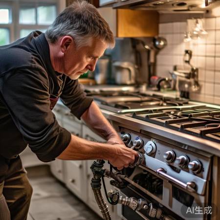 燃气灶更换，安全连接是关键。