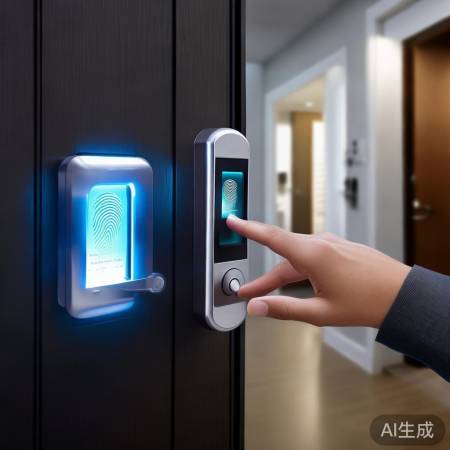 设置指纹，多指可选，保持距离。