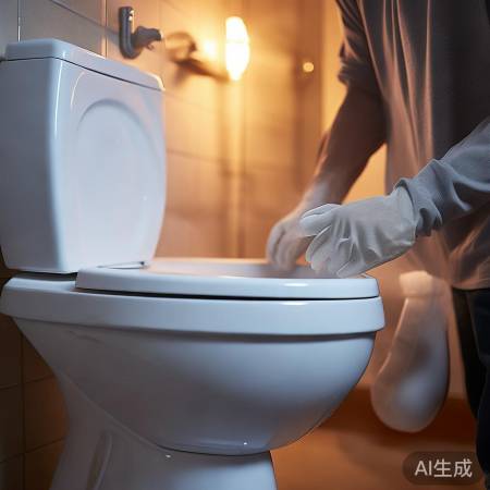 定期检查马桶，清洁消毒杀菌。