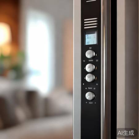 壁挂炉面板,操作简便显屏。