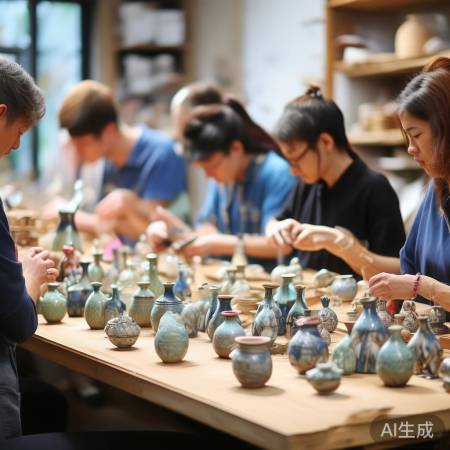 DIY手工艺品,环保陶瓷颜料受