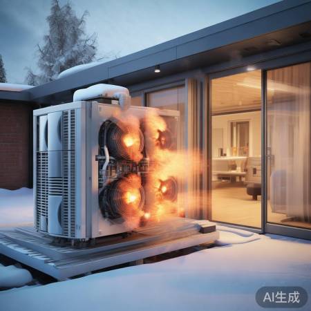空气能机组：节能冰箱式取暖，调