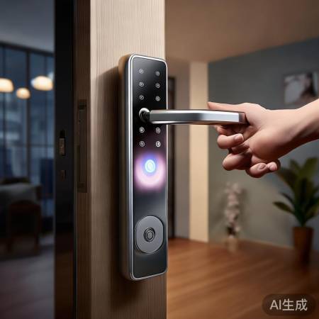 智能锁，远程开锁，安全又方便。