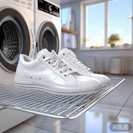 小白鞋洗衣机清洗指南，亮丽如新