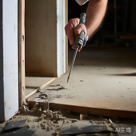 拆门封条，螺丝刀助力，小心操作