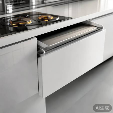 集成灶嵌入橱柜，空间节省又和谐