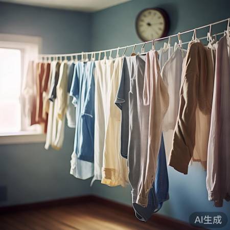 晾衣前先放置，防皱褶更健康。