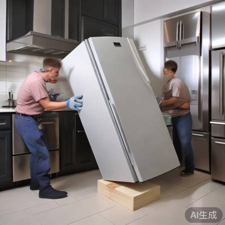 冰箱放倒需谨慎，食物易洒损。