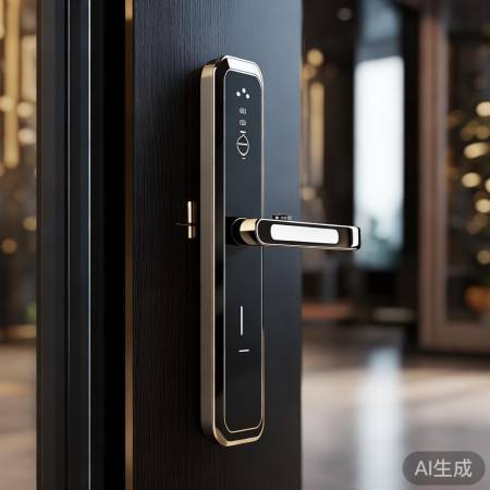 智能门锁,人脸识别,金属性增。
