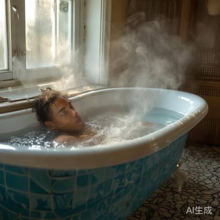 热水泡浴惬意时光