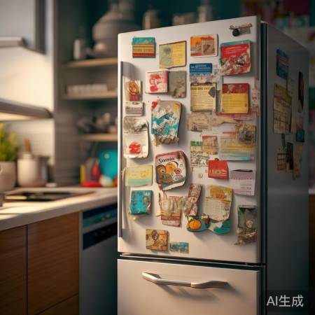 冰箱贴易褪色，美观受损。