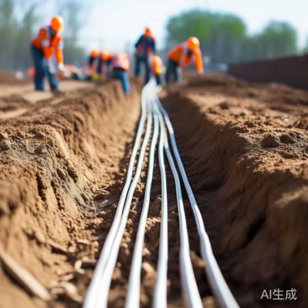 电线安装:平直埋设,注意槽深。