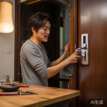 新手装智能锁，步骤简单易学。