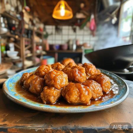 冰箱咸蛋黄狮子头,美味家常菜!