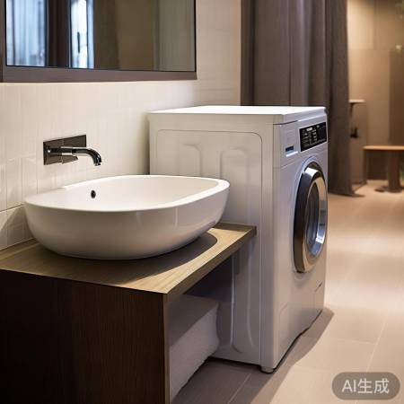 个性化洗手台洗衣机，美观灵活卫