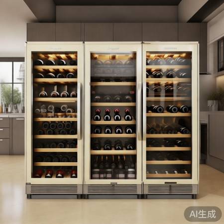 奶油风红酒柜：卡萨帝、海信、美