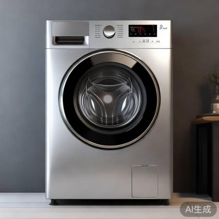 28s洗衣机,简约银黑,小户型