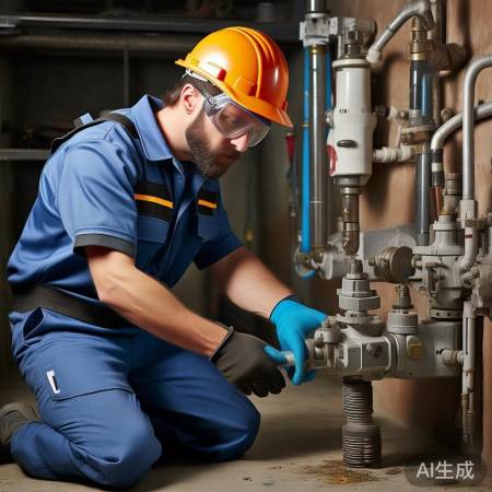 开启水源，检查排水管漏水