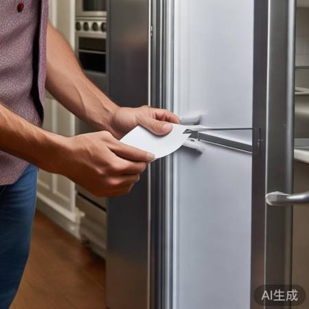 检查门封条,确保冰箱保温。