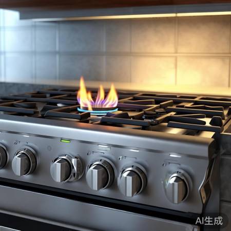 “火王灶具自动熄火，安全防护有