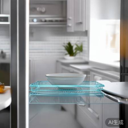 饭碗冰箱架隔细菌。