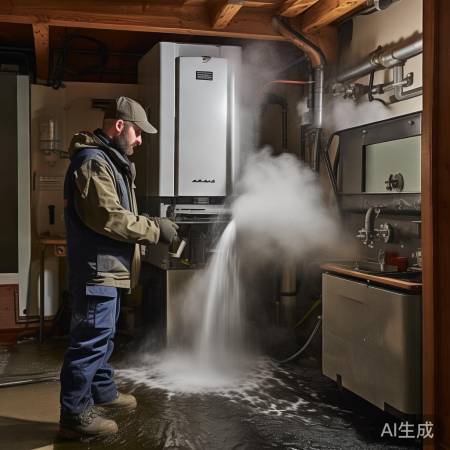 壁挂炉排水，保暖防冷气。