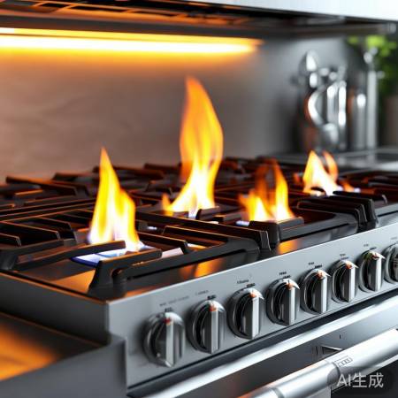 美的燃气灶,耐用高效,易清洁。