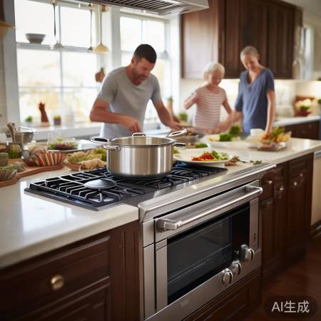 大家庭集成灶，容量大，烹饪无忧