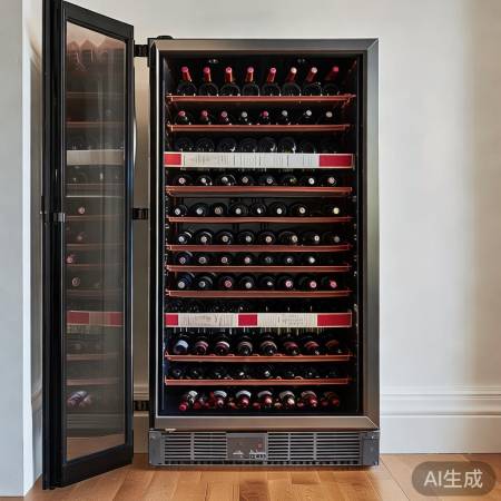 办公红酒柜，容量适中宜收藏。